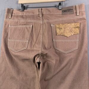 GB Originals Pants Men 44x32 Red Burgundy Relaxed Fit Straight Leg Denim Y2K New